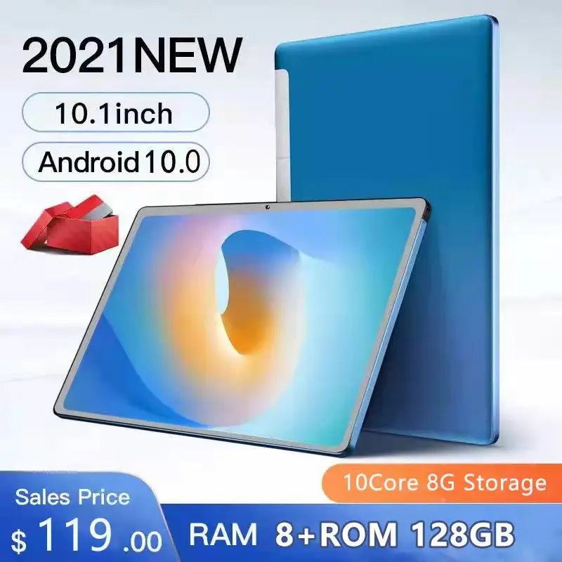Tablet 10 pollici, 10 core, 8 GB di RAM, 128 GB di memoria interna, Android 10.0, tablet da 10 pollici con 4G LTE, tablet PC Android