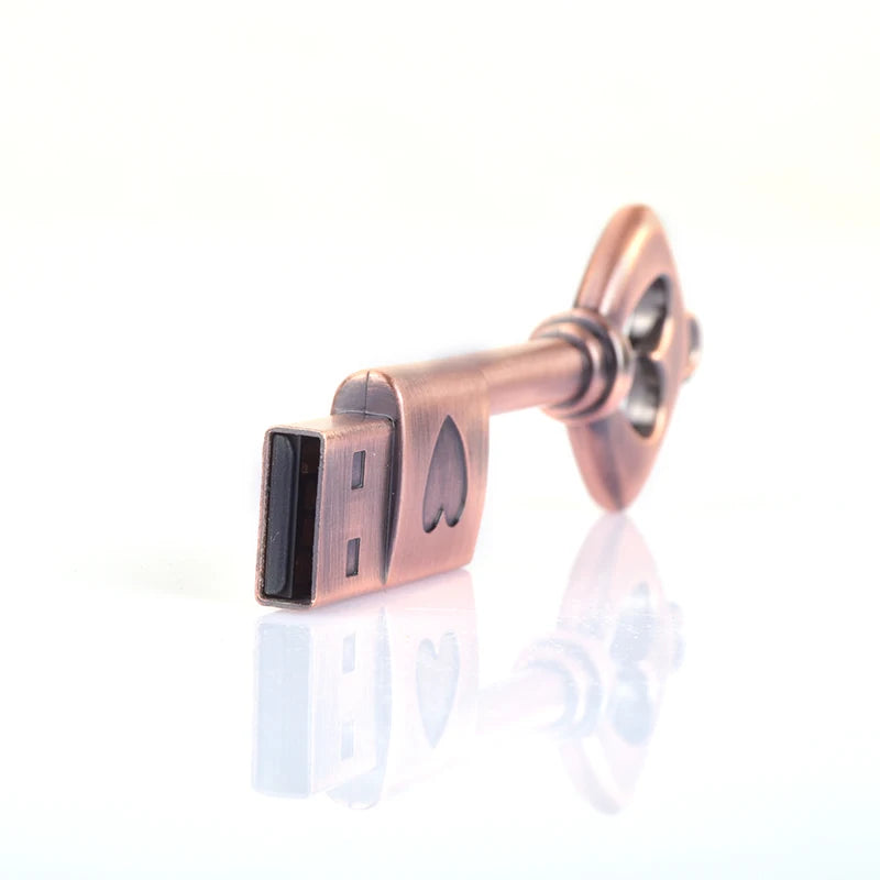 Chiavetta USB in metallo, impermeabile, a forma di cuore da 128 GB, 64 GB, 32 GB, 16 GB, 8 GB, 4 GB,  256 GB