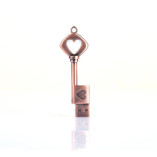 Chiavetta USB in metallo, impermeabile, a forma di cuore da 128 GB, 64 GB, 32 GB, 16 GB, 8 GB, 4 GB,  256 GB