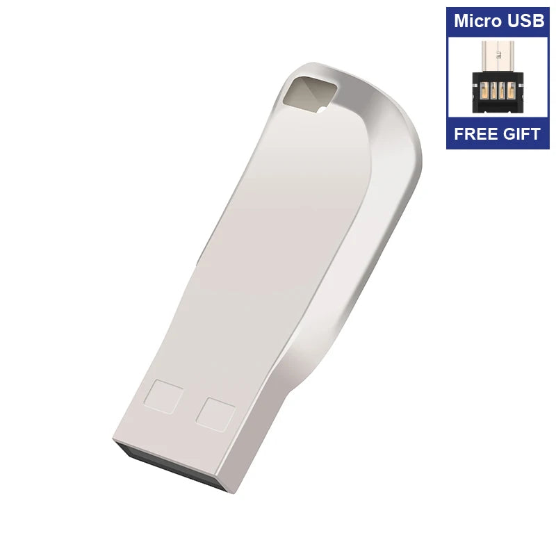 Chiavetta USB da 64 GB, 32 GB, 16 GB, 8 GB; chiavetta USB da 128 GB; chiavetta USB impermeabile; disco USB 2.0; chiavetta USB; adattatore Type-C o Micro in omaggio