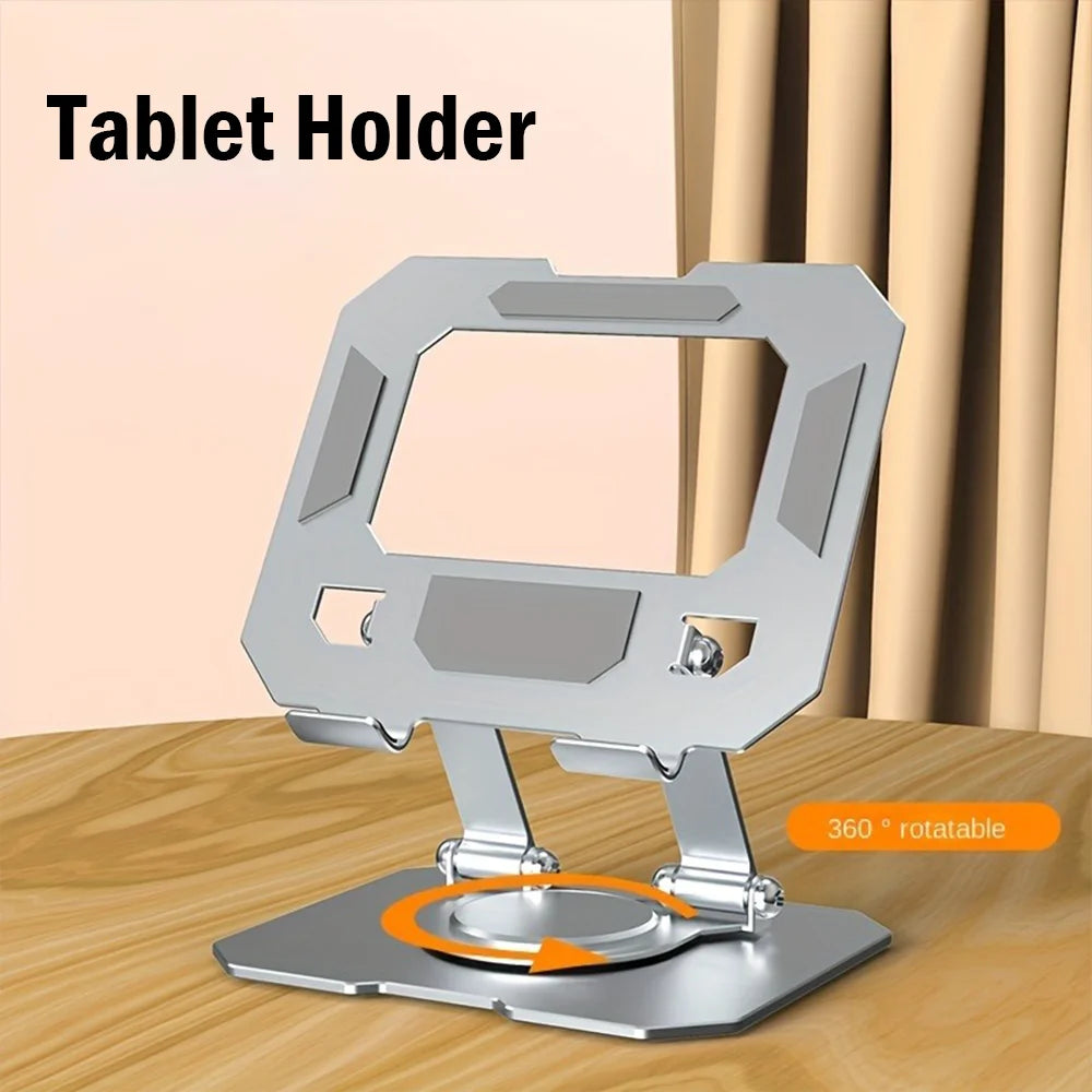 Supporto per tablet ruotabile a 360°, regolabile e pieghevole, compatibile con iPad Pro/Air/Mini da 4,7 a 12 pollici, laptop e tablet