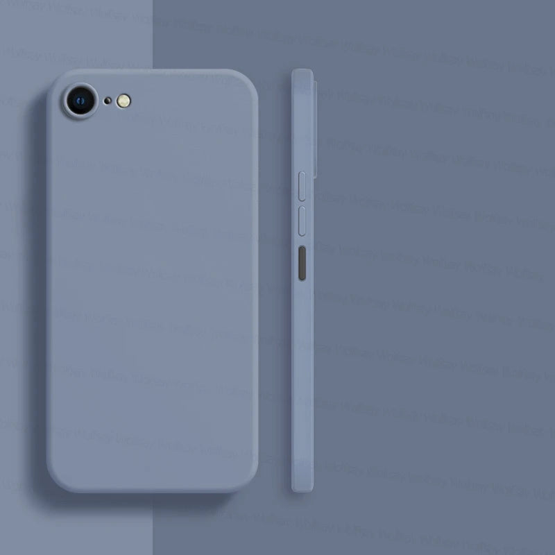 Custodia per iPhone 8; Custodia per iPhone SE 2022, 2020, 7, 8 Plus; Custodia di lusso antiurto in TPU morbido e silicone liquido per il retro del telefono
