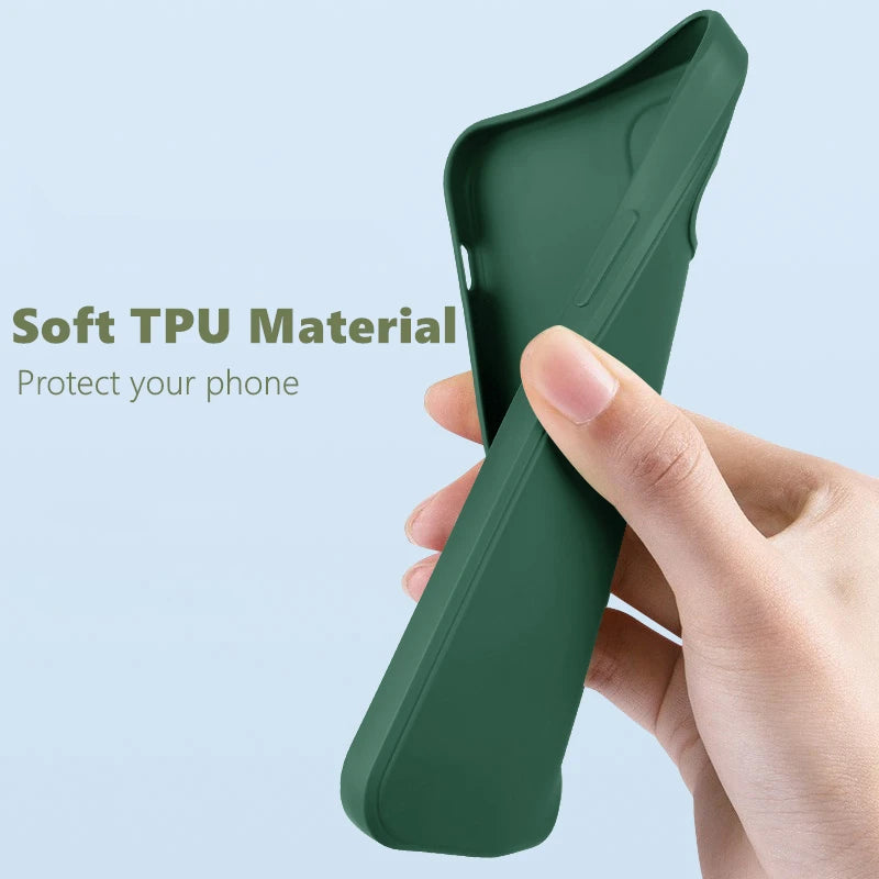 Custodia per iPhone 8; Custodia per iPhone SE 2022, 2020, 7, 8 Plus; Custodia di lusso antiurto in TPU morbido e silicone liquido per il retro del telefono