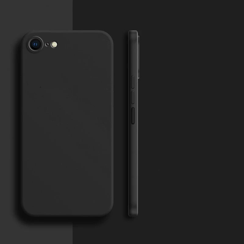 Custodia per iPhone 8; Custodia per iPhone SE 2022, 2020, 7, 8 Plus; Custodia di lusso antiurto in TPU morbido e silicone liquido per il retro del telefono