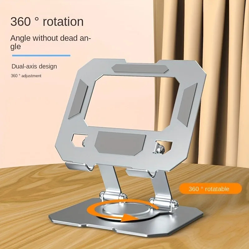 Supporto per tablet ruotabile a 360°, regolabile e pieghevole, compatibile con iPad Pro/Air/Mini da 4,7 a 12 pollici, laptop e tablet