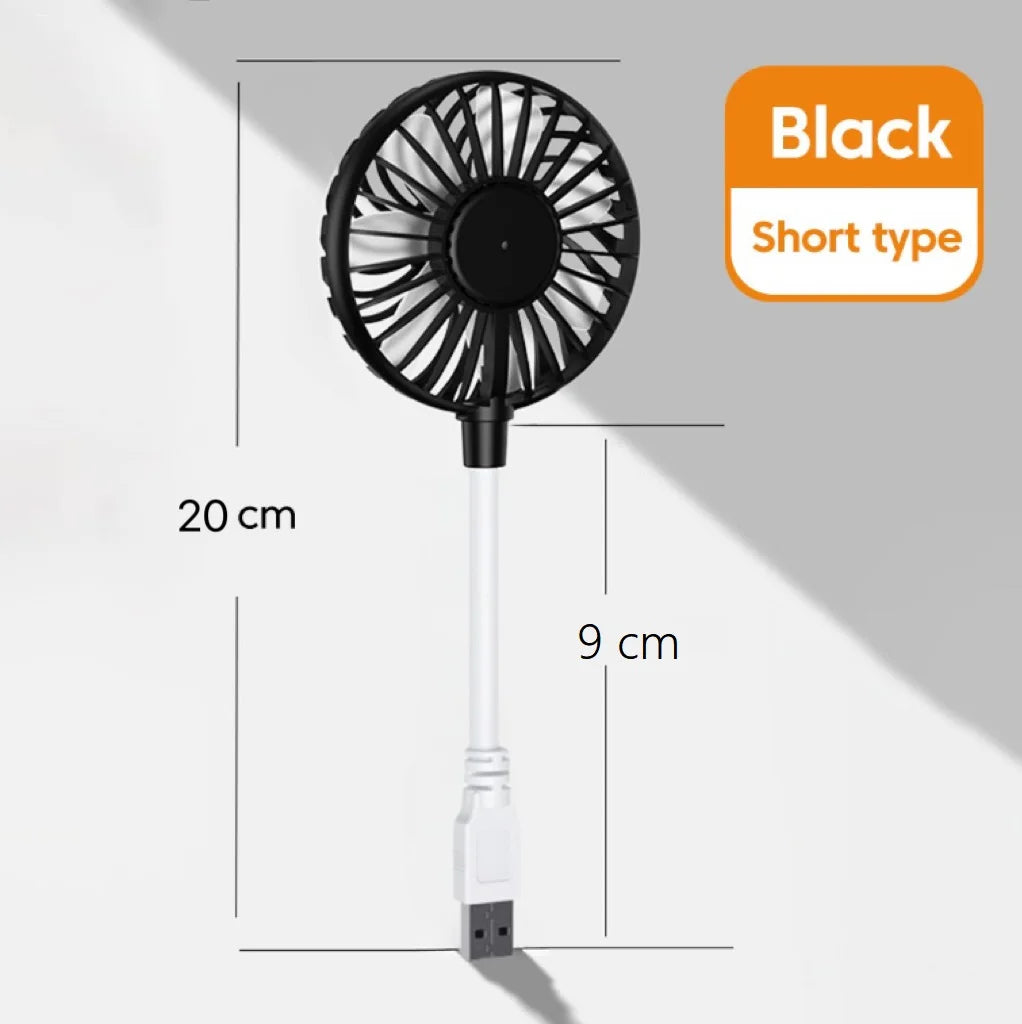 Ventilatore portatile compatto, ventilatore USB, mini ventilatore silenzioso da scrivania per l'ufficio, ideale per l'estate, l'uso all'aperto e i viaggi