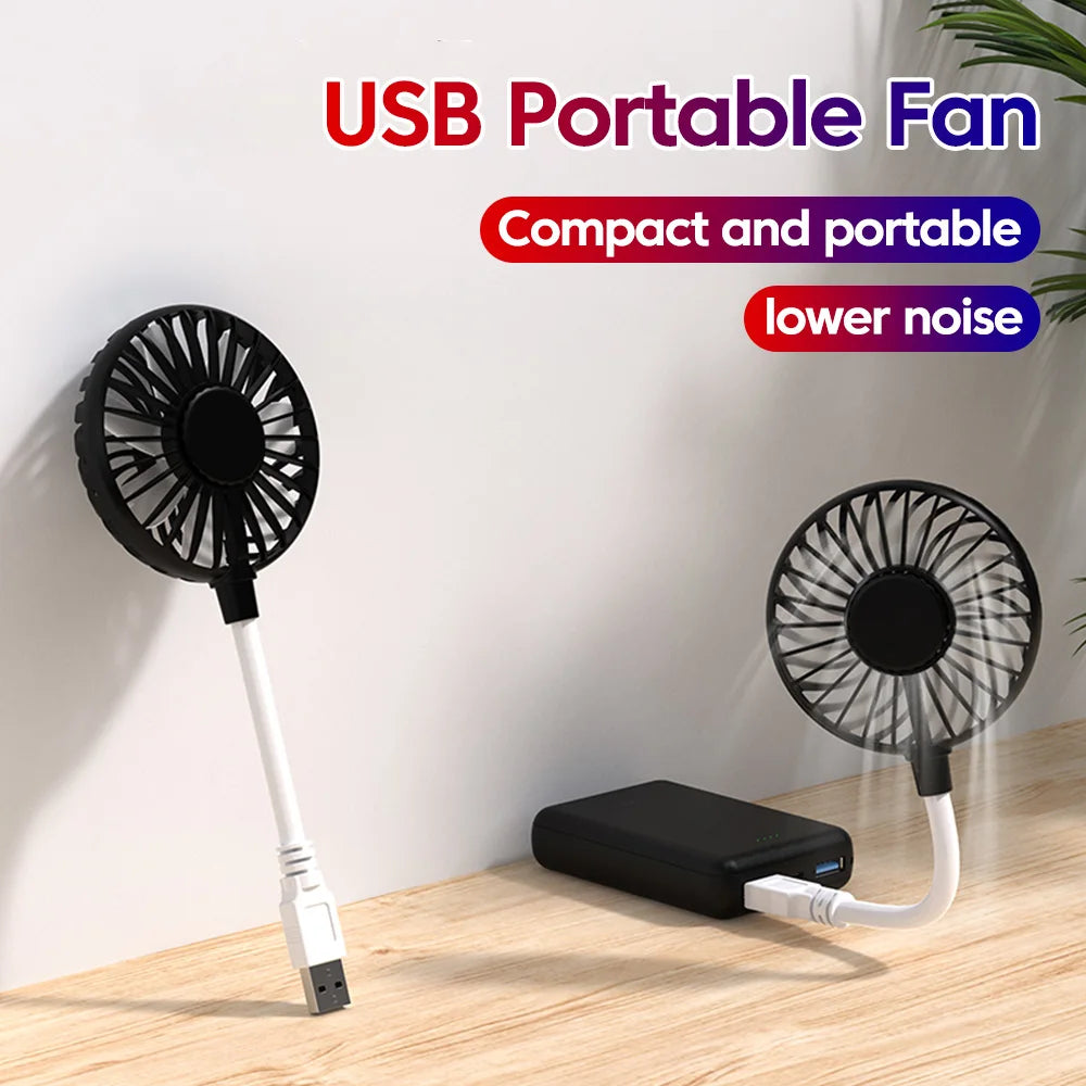 Ventilatore portatile compatto, ventilatore USB, mini ventilatore silenzioso da scrivania per l'ufficio, ideale per l'estate, l'uso all'aperto e i viaggi
