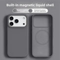 Custodia magnetica per iPhone 17 e 16 Pro Max; custodie in silicone liquido per iPhone 17, 16 Pro Max, 17 Pro e Air; cover morbida con bordo protettivo