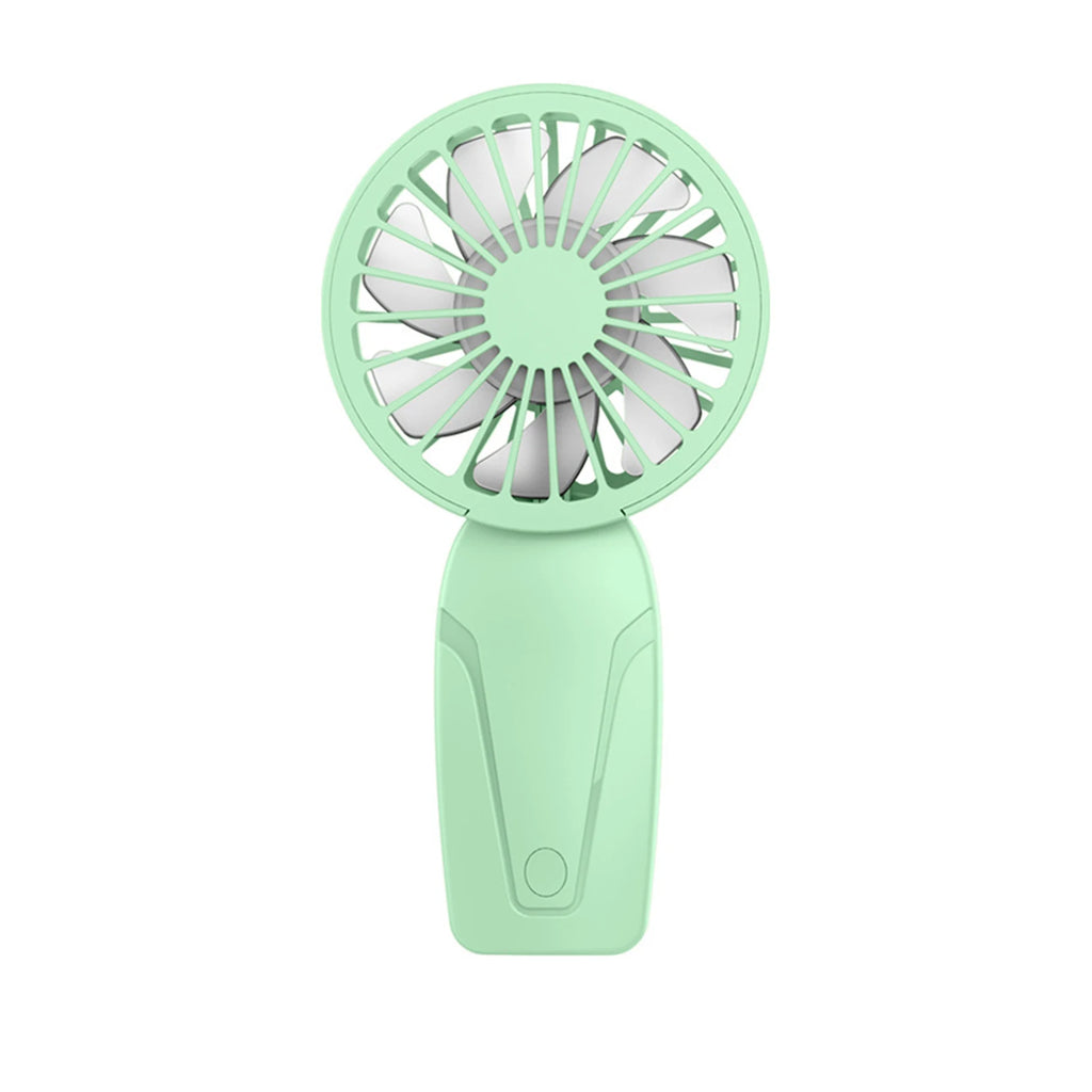 Mini ventilatore tascabile portatile leggero ricaricabile tramite USB, per rinfrescarsi in movimento.