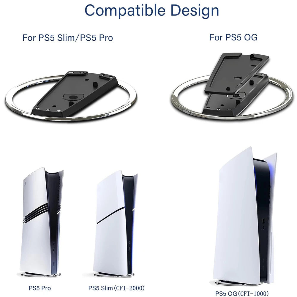 Supporto verticale portatile per PS5 e PS5 Slim (versione con disco digitale)