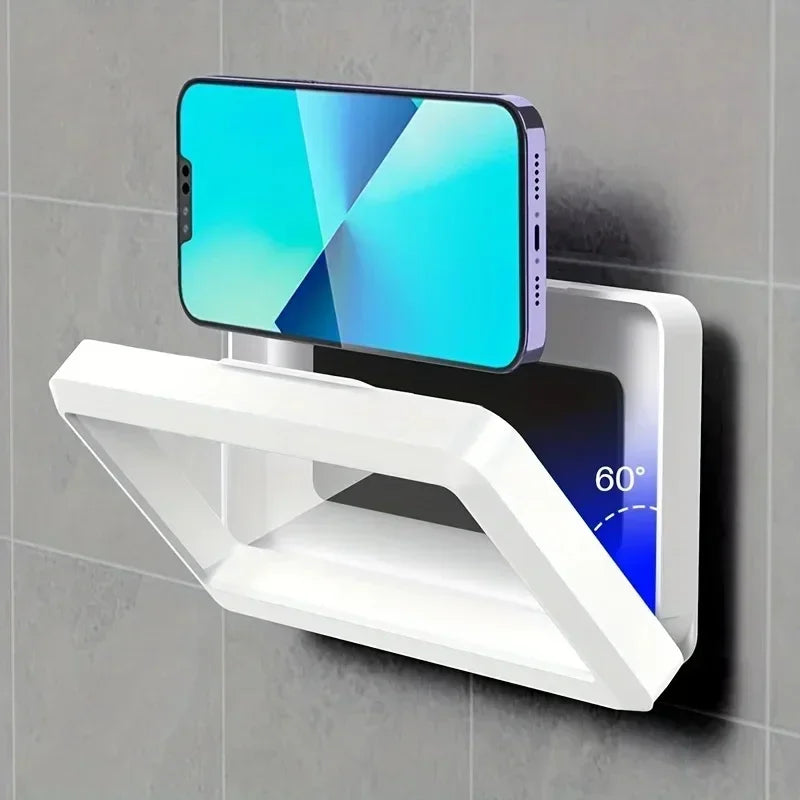 Custodia universale fissa, impermeabile e antiappannamento per cellulare, con supporto da bagno e doccia