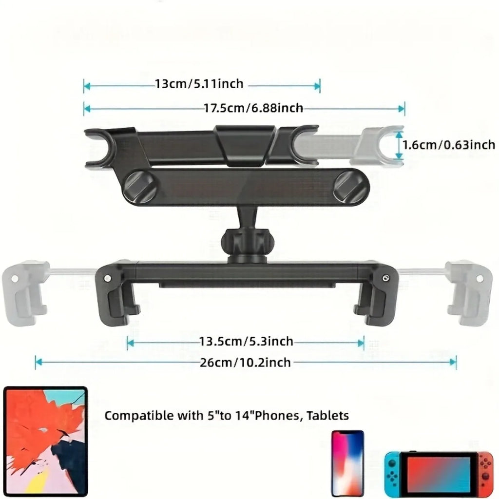 Supporto per tablet da auto, compatibile con dispositivi come iPad Air, iPad Mini e altri smartphone da 4,7 a 12,9 pollici