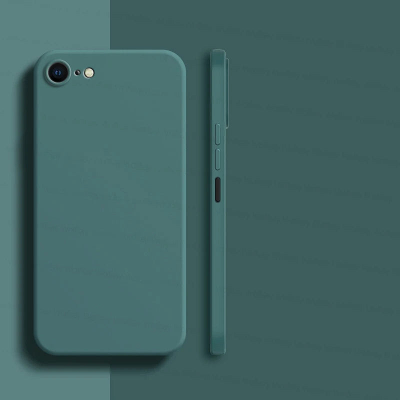 Custodia per iPhone 8; Custodia per iPhone SE 2022, 2020, 7, 8 Plus; Custodia di lusso antiurto in TPU morbido e silicone liquido per il retro del telefono