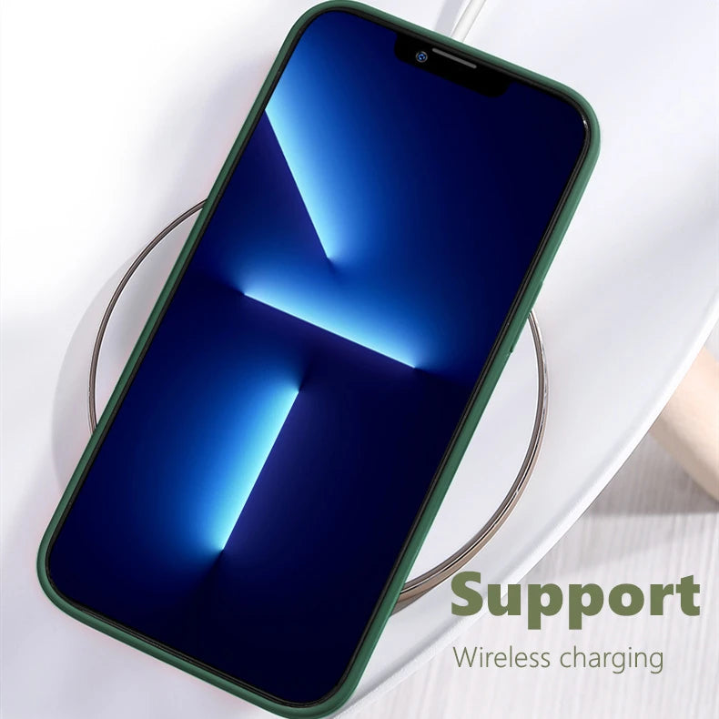 Custodia per iPhone 8; Custodia per iPhone SE 2022, 2020, 7, 8 Plus; Custodia di lusso antiurto in TPU morbido e silicone liquido per il retro del telefono