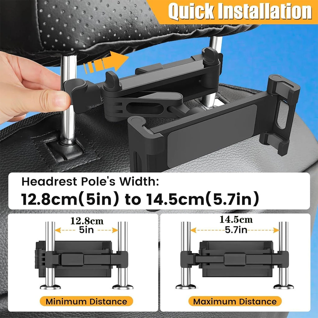 Supporto per tablet da auto, compatibile con dispositivi come iPad Air, iPad Mini e altri smartphone da 4,7 a 12,9 pollici