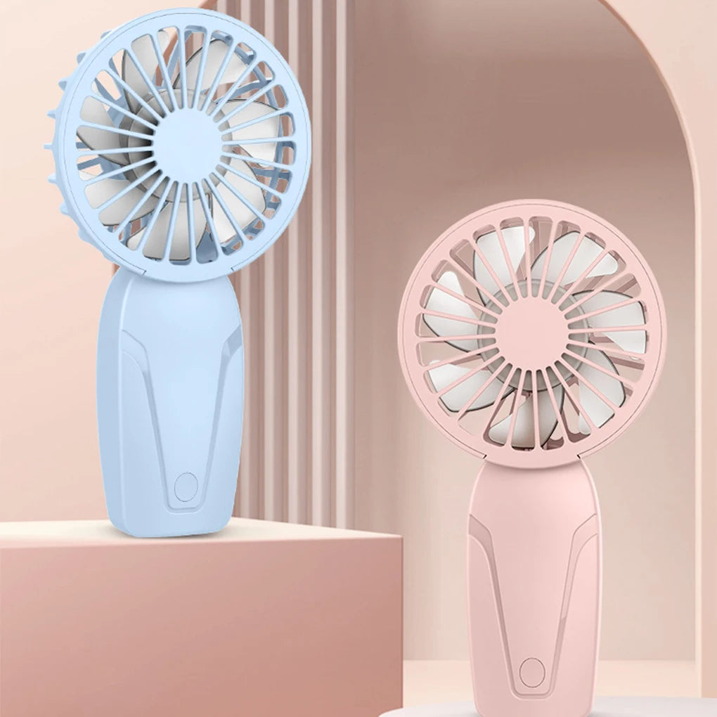 Mini ventilatore tascabile portatile leggero ricaricabile tramite USB, per rinfrescarsi in movimento.