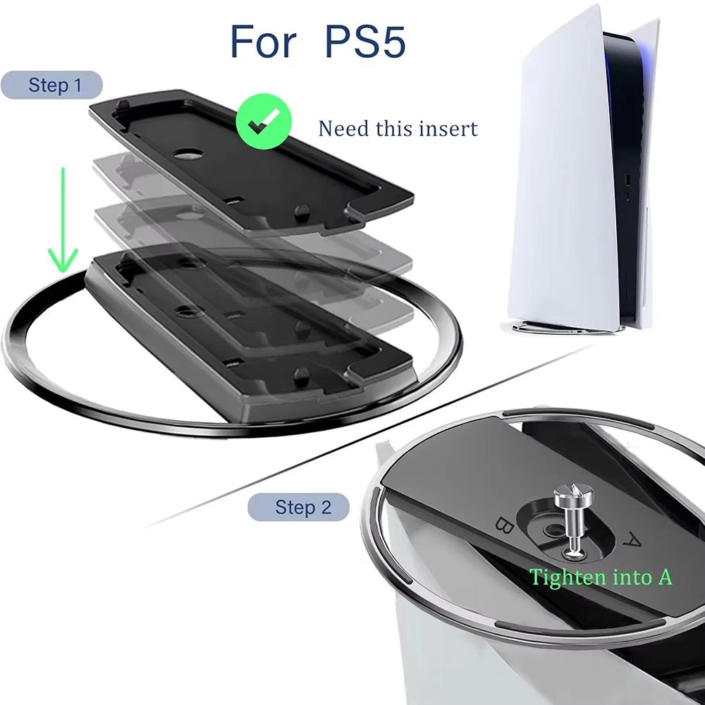 Supporto verticale portatile per PS5 e PS5 Slim (versione con disco digitale)